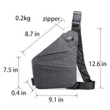 Anti Theft Travel Bag sling bag Anti Theft Bag Slim Sling Bag Crossbody Bags for women men Hiking Shoulder Bag