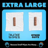 DUDE Wipes - Flushable Wipes - 1 Pack, 48 Wipes - Unscented Extra-Large Adult Wet Wipes - Vitamin-E & Aloe - Septic and Sewer Safe