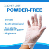 Disposable Vinyl Gloves | Case of 2000 | Multipurpose | Food Handling Use | Powder Free | Clear | (2000, Large)