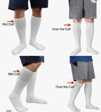 C&A COLLECTION Men's 2XL White Tube Socks for Golf, Sports, Everyday Wear, 13-16 Shoe Size, 12 Pairs moisture wicking athletic socks