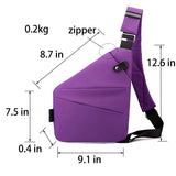 Anti Theft Travel Bag sling bag Anti Theft Bag Slim Sling Bag Crossbody Bags for women men Hiking Shoulder Bag