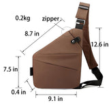 Anti Theft Travel Bag sling bag Anti Theft Bag Slim Sling Bag Crossbody Bags for women men Hiking Shoulder Bag