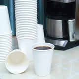 300 Pcs 6 oz Disposable Paper Cups, Hot Cold Beverage Drinking Cup for Coffee, Water, Tea, Juice, Espresso & Cortado (White)