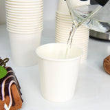 300 Pcs 6 oz Disposable Paper Cups, Hot Cold Beverage Drinking Cup for Coffee, Water, Tea, Juice, Espresso & Cortado (White)