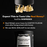 Better Alt Pure Himalayan Shilajit Sticks with Organic Honey, Saffron | Easy to Consume Shilajit| 30 Sticks for Energy Boost & Immune Support, 85+ Trace Minerals, 75%+ Fulvic Acid