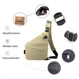 Anti Theft Travel Bag sling bag Anti Theft Bag Slim Sling Bag Crossbody Bags for women men Hiking Shoulder Bag