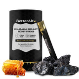 Better Alt Pure Himalayan Shilajit Sticks with Organic Honey, Saffron | Easy to Consume Shilajit| 30 Sticks for Energy Boost & Immune Support, 85+ Trace Minerals, 75%+ Fulvic Acid