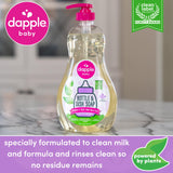 Dapple Baby Bottle Soap, Hypoallergenic Dish Soap for Baby Bottles, Powered by Plants, Travel Size, Fragrance Free, 3 Fl Oz (Pack of 2)