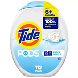 Tide Pods Laundry Detergent Pacs - Free & Gentle Size 112ct