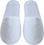 C&amp;A COLLECTION 3-Pair Luxury Spa Slippers - Cotton Memory Foam Non-slip Closed Toe Washable Slippers for Hotel,Guest,Travel,Bride,Women and MEN 3 PAIRS, FLAT SLIPPERS