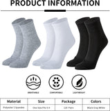 120 Pairs Mens Quarter Ankle Socks Athletic Moisture Socks Casual Sports Socks Bulk Pack for Homeless Unisex Men Women