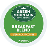 Green Mountain Coffee Roasters Breakfast Blend Single-Serve Keurig K-Cup Pods, Light Roast Coffee, 24 Count (Pack of 4)