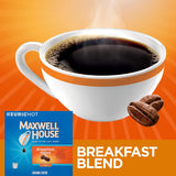 Maxwell House Breakfast Blend Coffee, K-CUP Pods,100 count