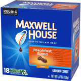 Maxwell House Breakfast Blend Coffee, K-CUP Pods,100 count