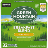 Green Mountain Coffee Roasters Breakfast Blend Single-Serve Keurig K-Cup Pods, Light Roast Coffee, 24 Count (Pack of 4)