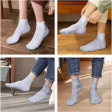 120 Pairs Mens Quarter Ankle Socks Athletic Moisture Socks Casual Sports Socks Bulk Pack for Homeless Unisex Men Women